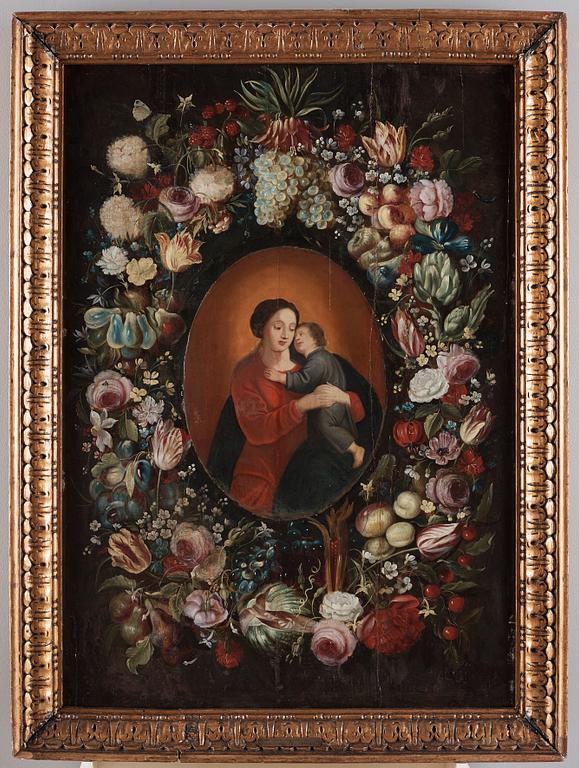 Jan Brueghel dy In the manner of the artist, Madonna and child.