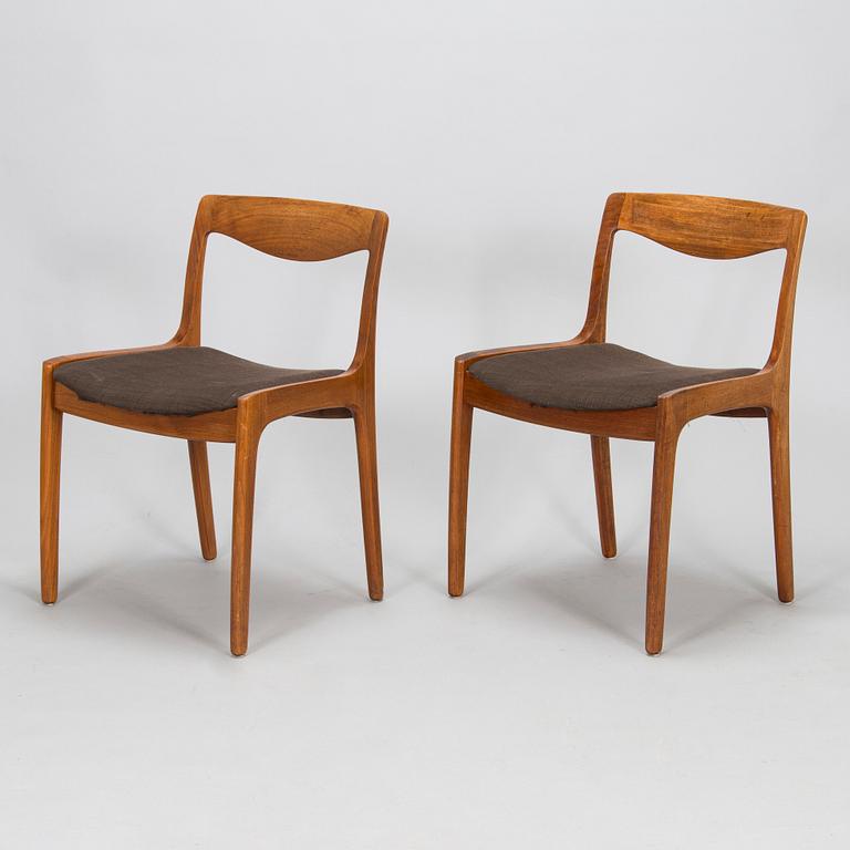 Vilhelm Wohlert, Four chairs for Poul Jeppesen, mid-20th century.