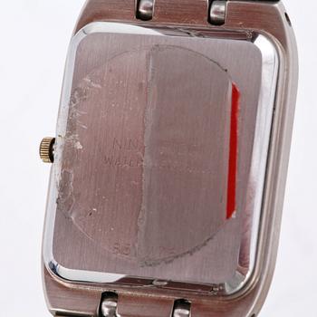 NINA RICCI, a stainless steel ladies quartz watch.