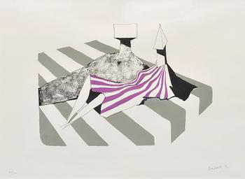 548. Lynn Chadwick, SEATED FIGURES ON STRIPES II.