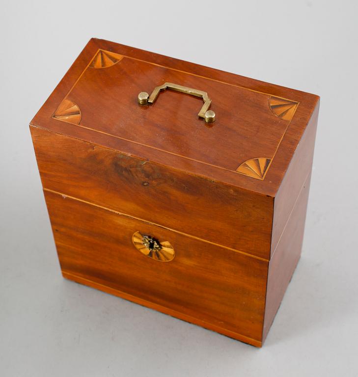 FLASKSCHATULL, 1800-talets mitt.
