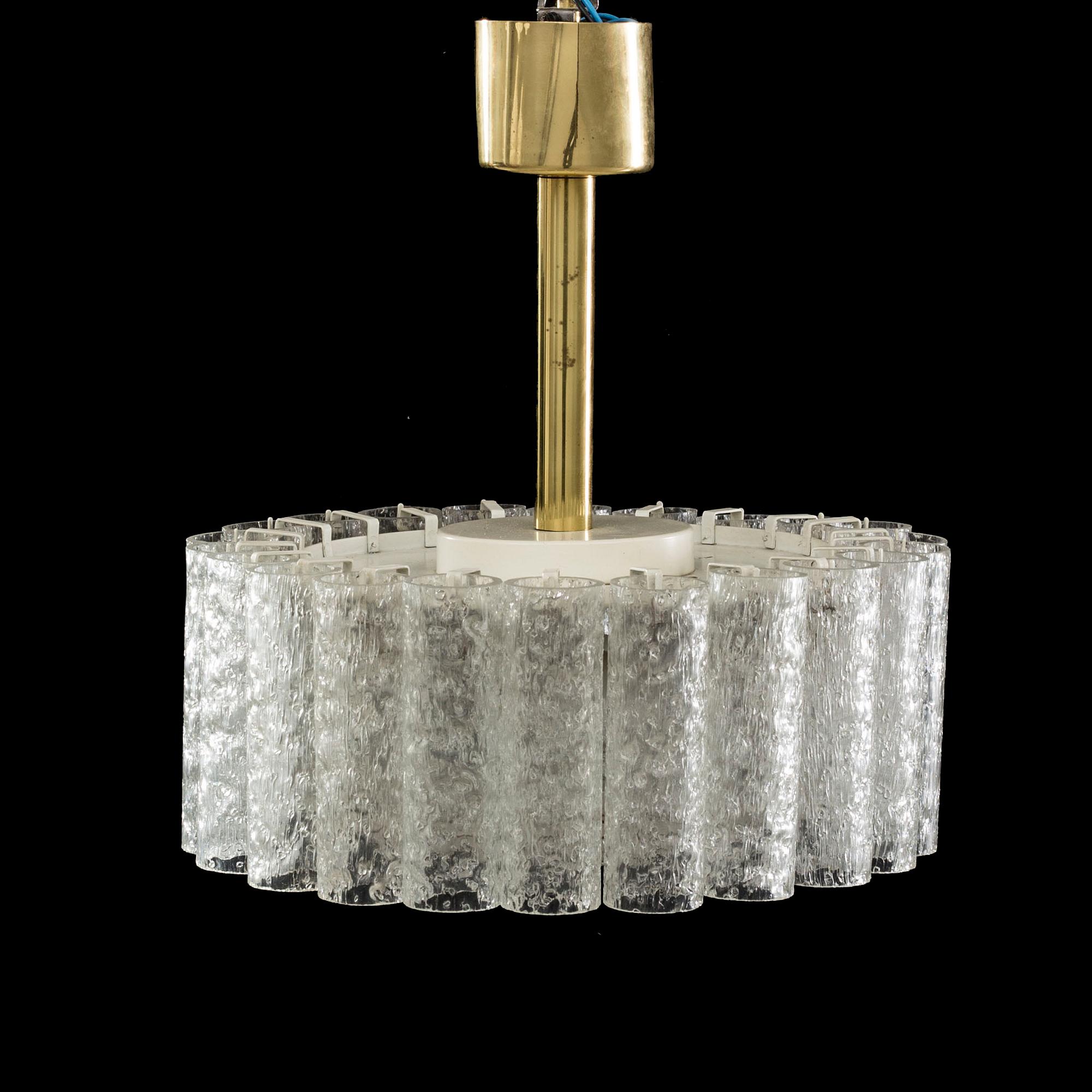 A ceiling lamp by Doria Lichtenwerken, Austria, mid 20th century.