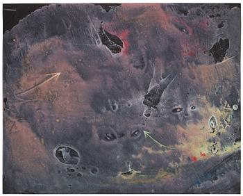 CO Hultén, mixed media on thin paper, signed and executed 1947.