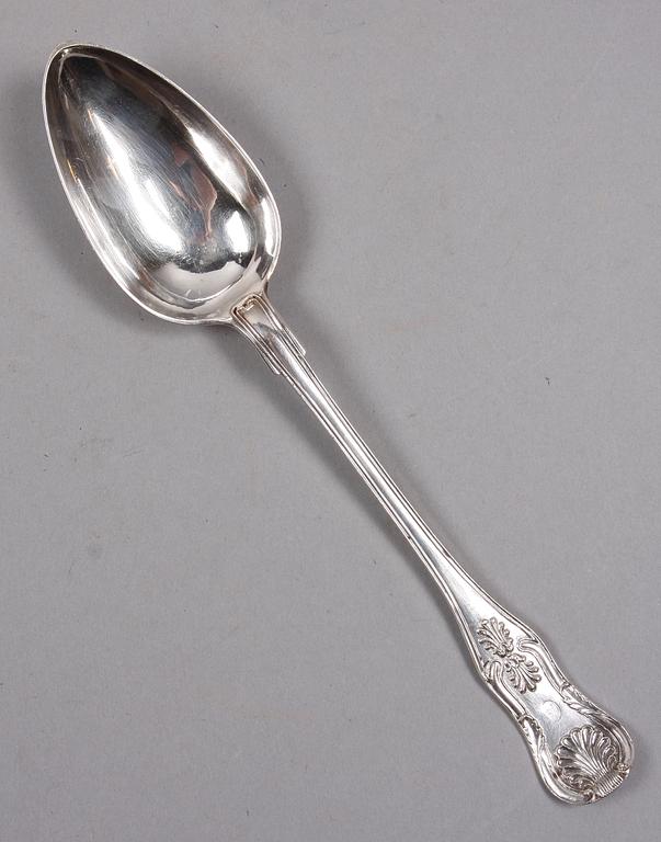 RAGUSKED, silver, Gustaf Theodor Folcker, Stockholm. 1852. Vikt ca 110 gram.