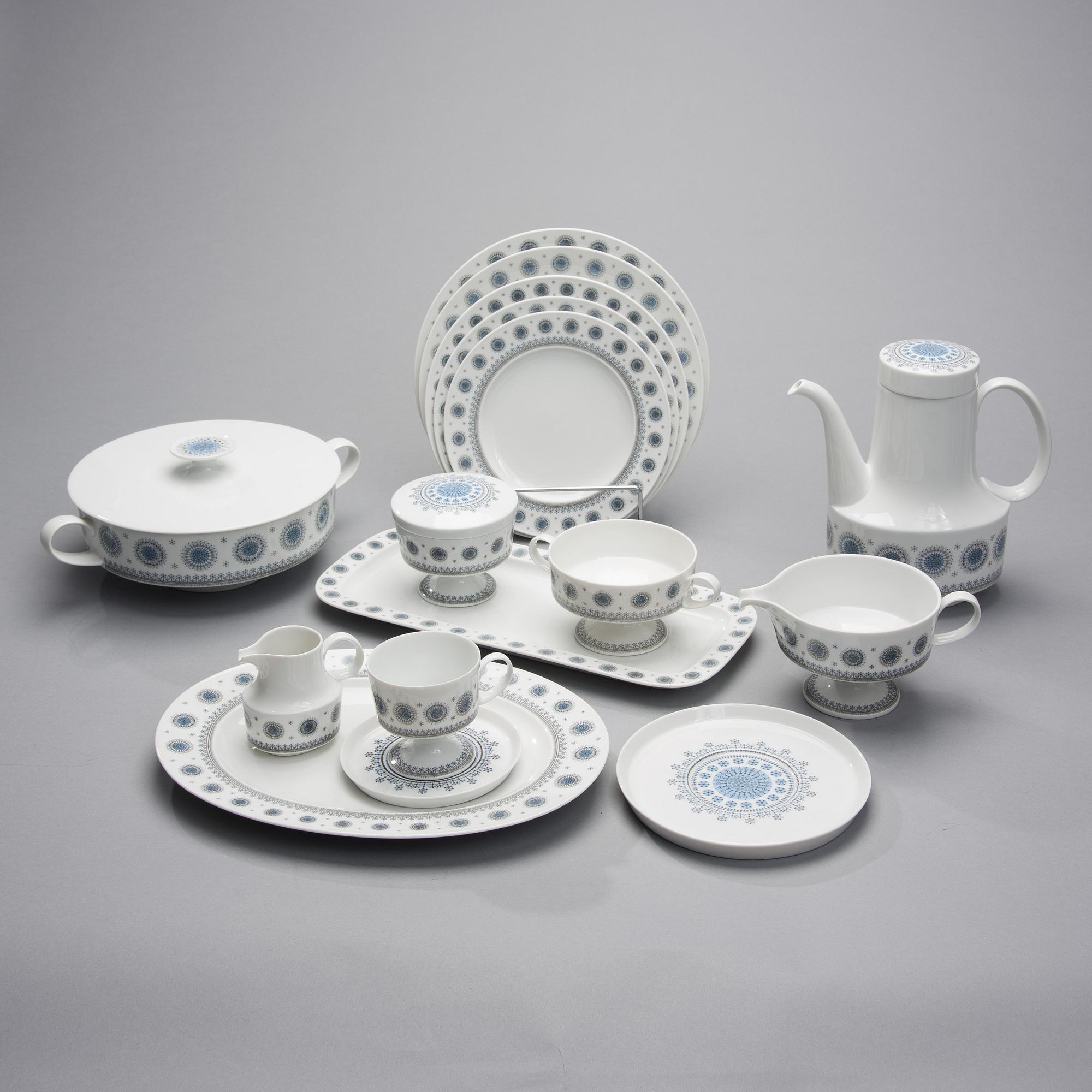 TAPIO WIRKKALA, SERVIS, 56 delar, porslin, Studio-Linie, Rosenthal ...
