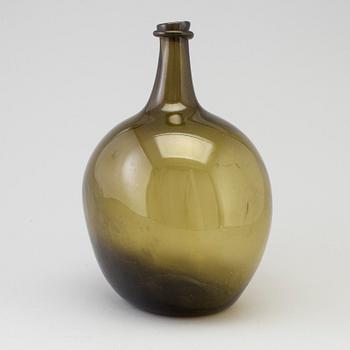 FLASKA, glas, 1700-tal.