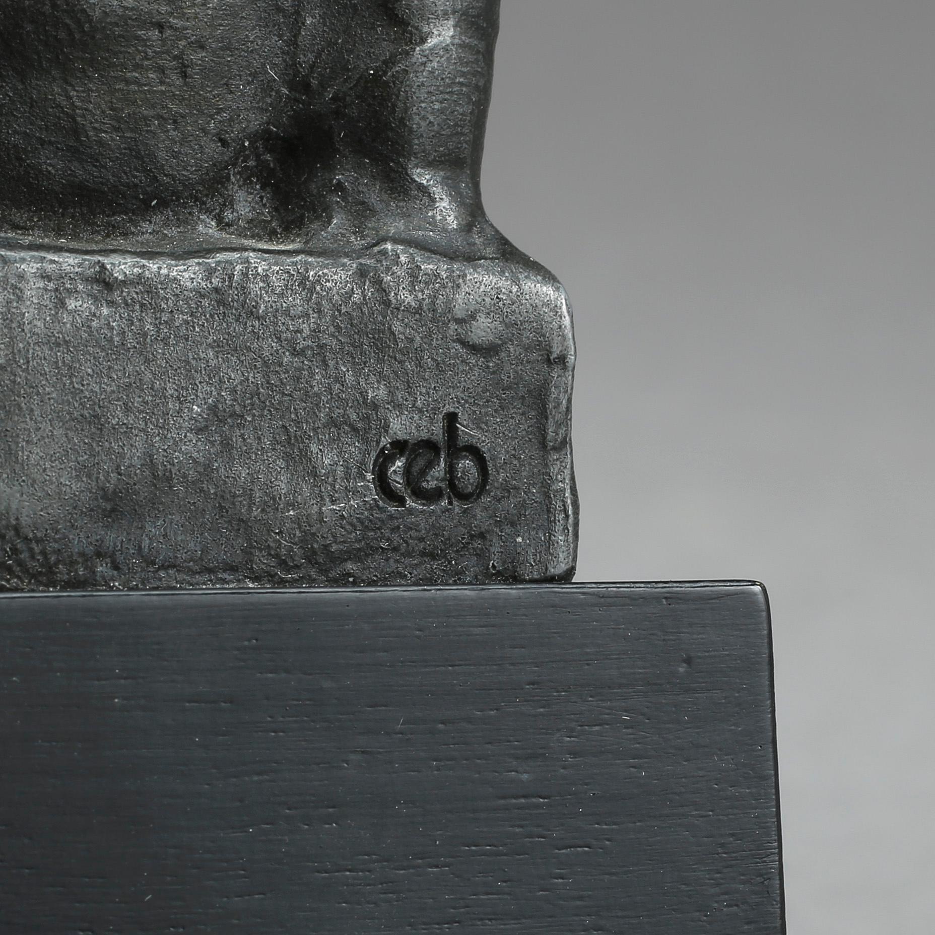 CARL-EINAR BORGSTRÖM, brons, Ystad Brons, monogramsignerad.