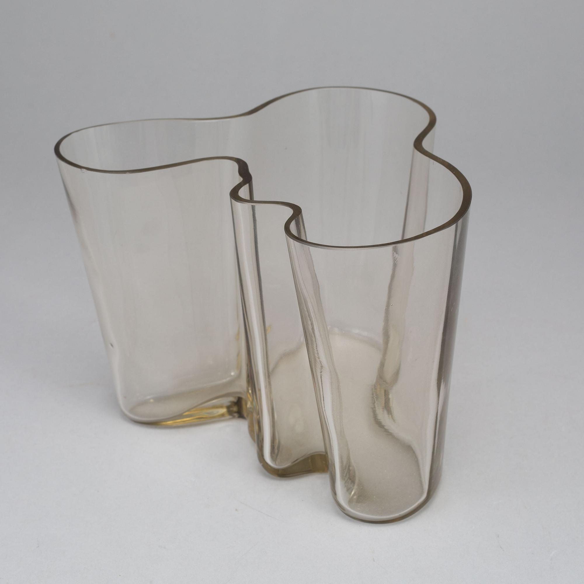 ALVAR AALTO, a "model 3030" glass vase, Iittala, Finland, probably 1950's.