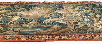 A flemish 'Verdure' tapestry, ca 257 x 413 cm, first halft of the 18th century.