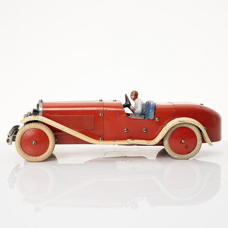 Meccano, racing car. England, 1930s.