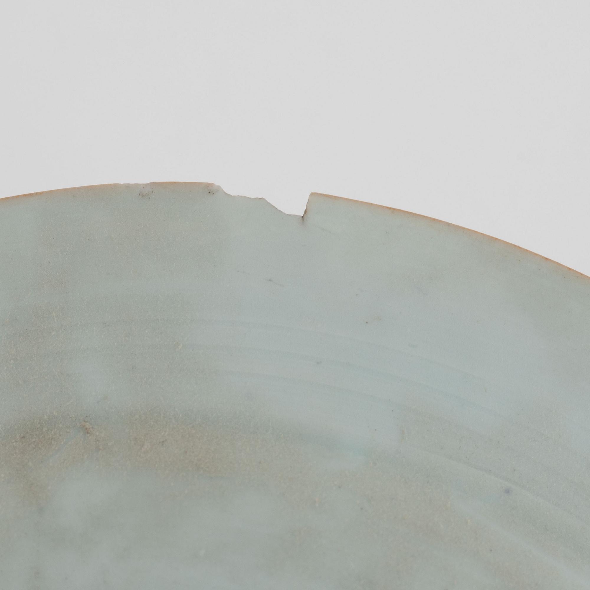 Tallrikar, 3 st, porslin, Kina, qingdynastin, 1700-tal.