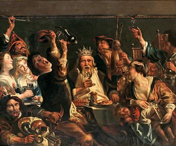 346. Jacob Jordaens Hans art, "Konungarnas skål".