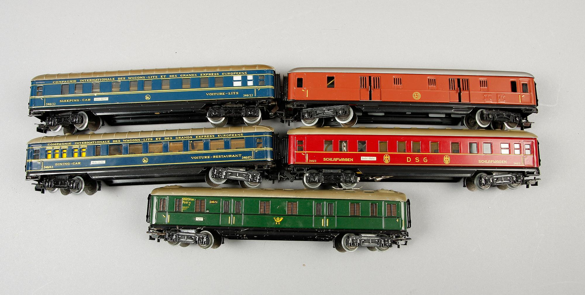 VAGNAR, 9 st, Märklin, H0.