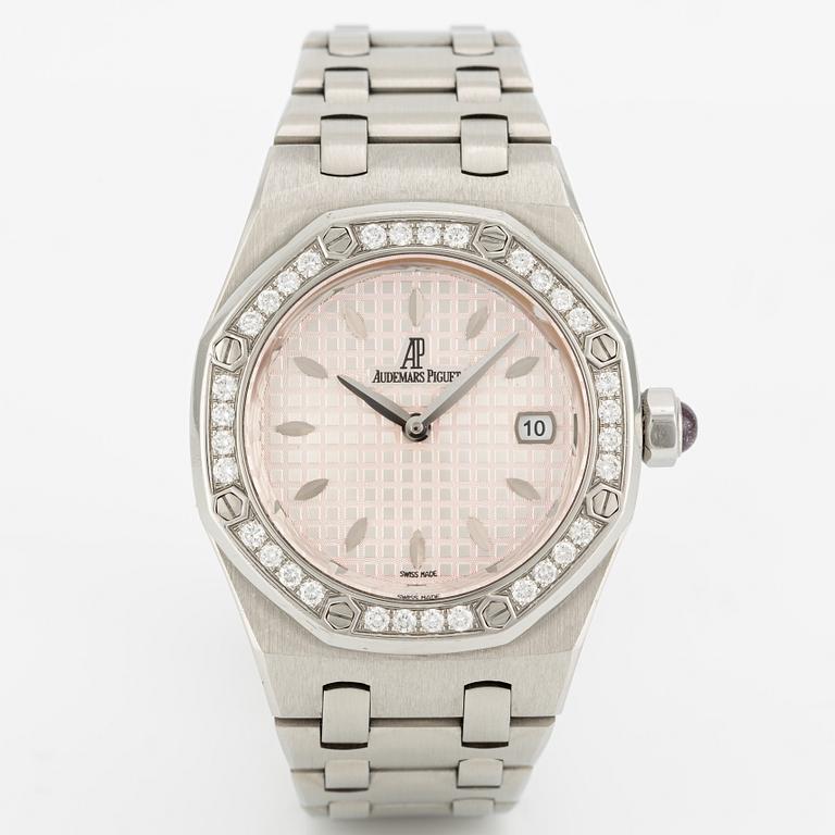 Audemars Piguet, Lady Royal Oak, wristwatch, "Diamond Bezel", 33 mm.