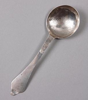 SKED, silver, otydl stämplar, 1700-tal.