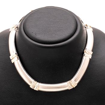 Björn Weckström, halsband "Delos" silver, Lapponia 1987.