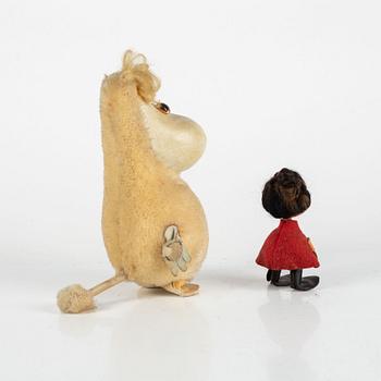 Two Moomin characters, Atelier Fauni, Finland, 1950's/60's.