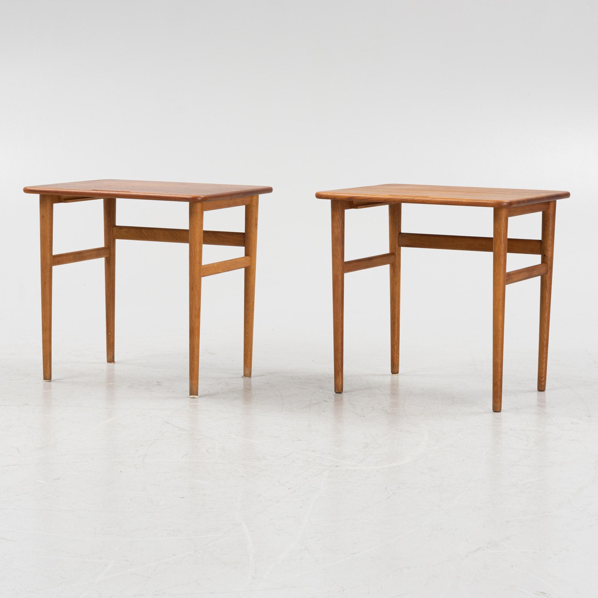 Kurt Østervig, sidobord / sängbord, ett par, Danmark 1960-tal.