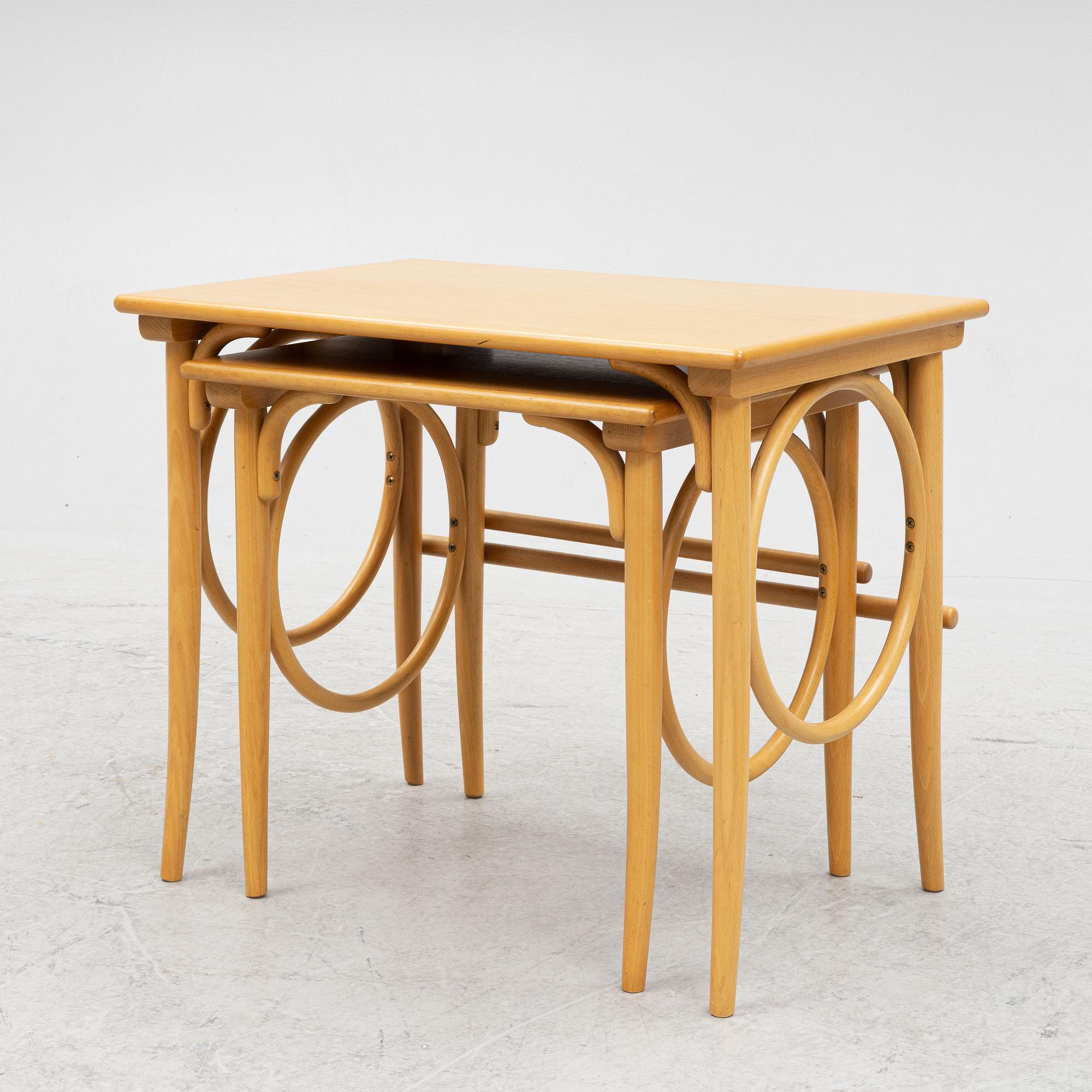 Satsbord, 2 delar, modell 1063 A-B, Thonet, 1980-tal.
