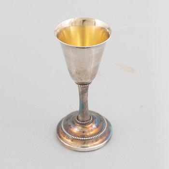 Karl-Axel Karlsson Silversmed, twelve sterling silver cups, Stockholm 1975-85.