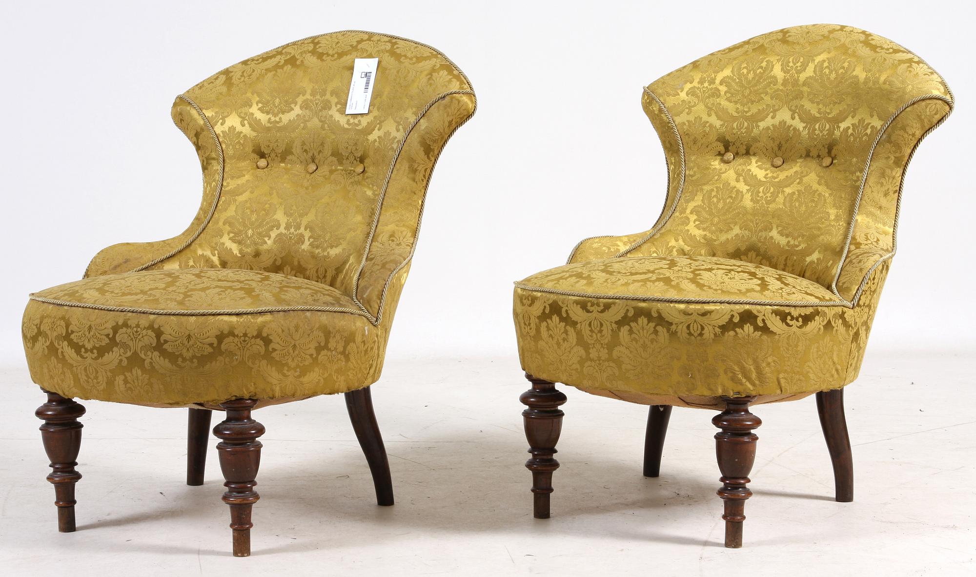 EMMAFÅTÖLJER, ett par, 1930-tal.