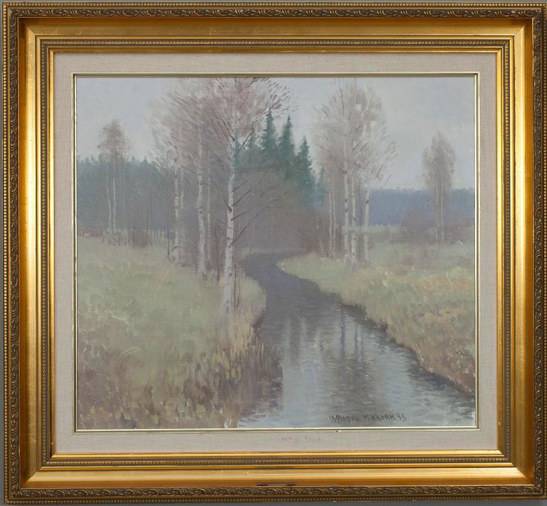 BORIS MIKOJAN, olja på duk, sign. och dat. 83.
