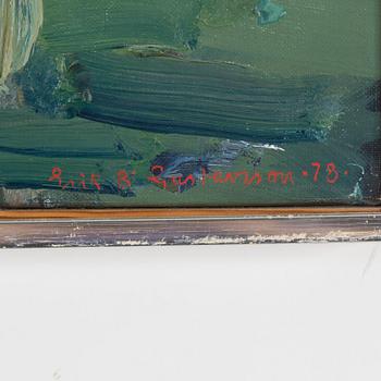 ERIK B GUSTAVSSON, oil on canvas, signed.
