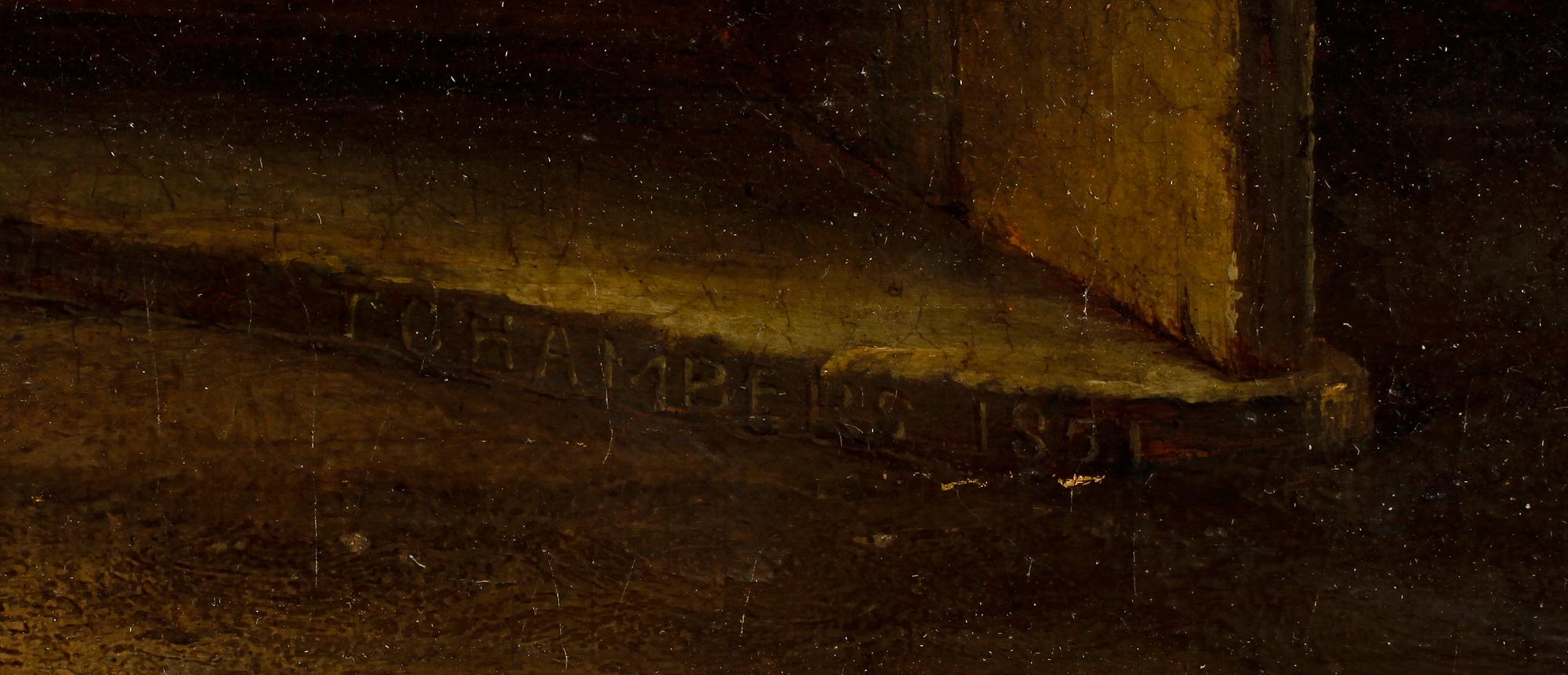 THOMAS CHAMBERS, olja på duk, sign och dat 1851.