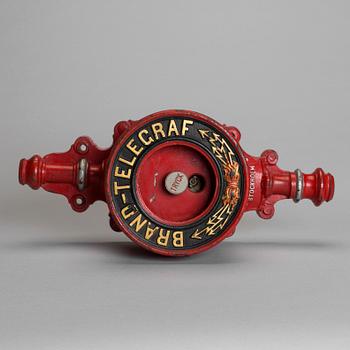 FIRE-Telegraph, cast iron, Telefon AB L. M. Ericsson, Stockholm. 1800/1900-tal.