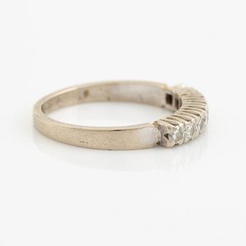 Ringar 3 st,  18K vitguld med briljantslipade diamanter.