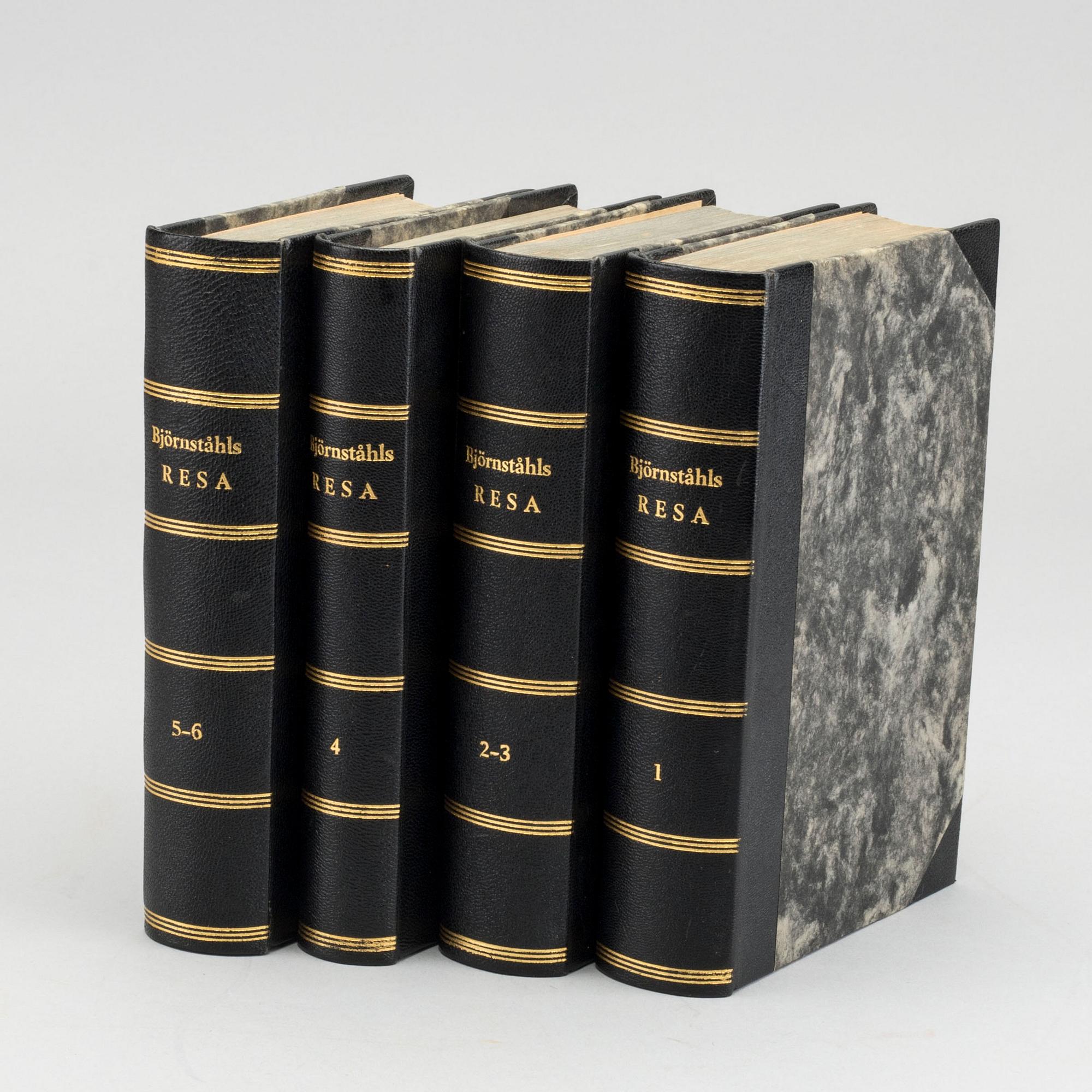 JACOB JONAS BJÖRNSTHÅL, Resa till Frankrike, Italien..." Tryckt hos And. Jac. Nordström Stockholm 1780.