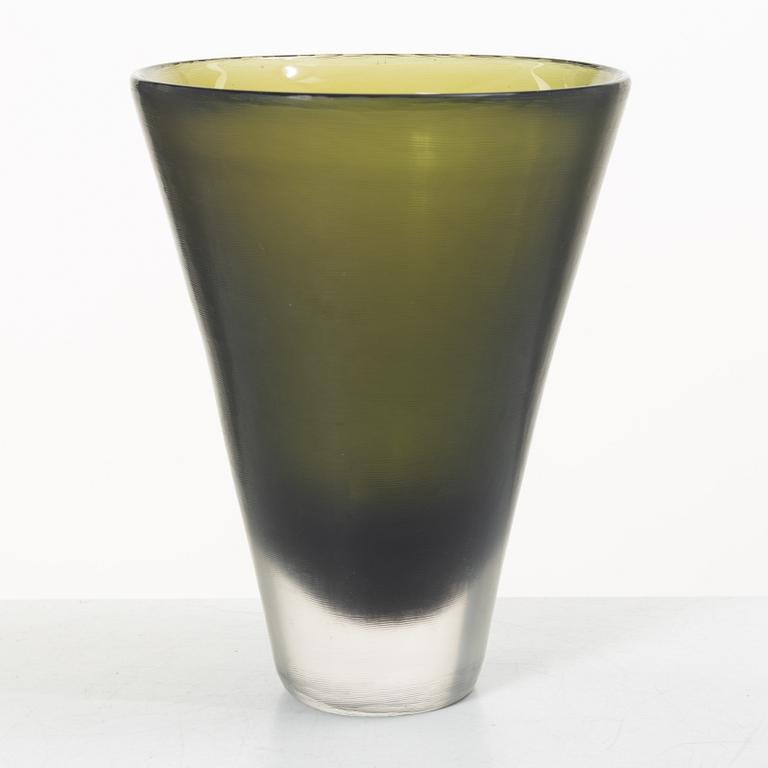 Paolo Venini, an "Inciso" glass vase, Murano, Italy 1950/60s.