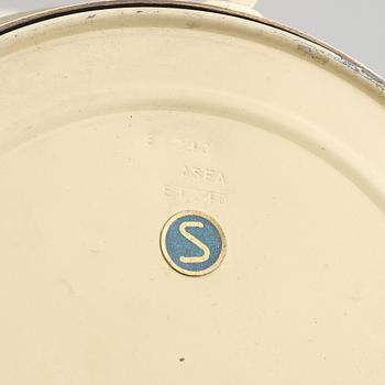 A brass and oak table light by Hans Bergström for ASEA, mid 20th Century.