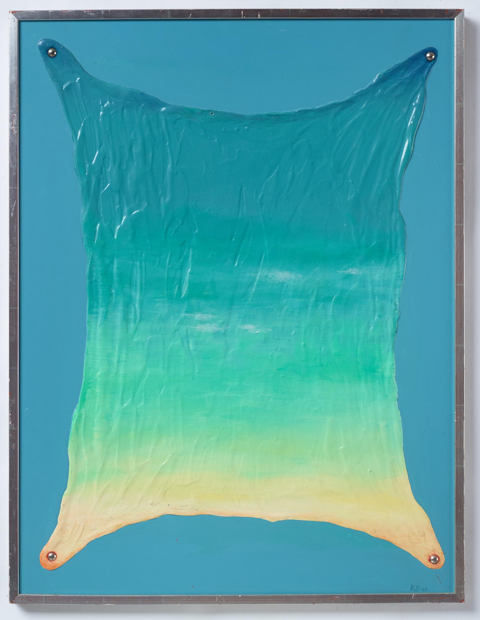 Philip von Schantz, mixed media on panel, signed and dated -67.