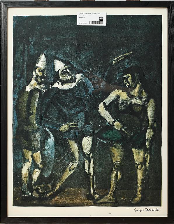 GEORGES ROUAULT, grafiskt blad, sign i trycket.