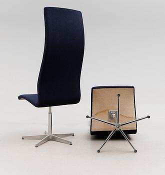 STOLAR, 4 st, "Oxford Chair", Arne Jacobsen, Fritz Hansen, 1980-tal.