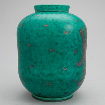 WILHELM KÅGE, Gustavsberg, stengods, "Argenta", 1940-/50-tal.