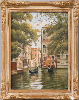 UMBERTO ZINI, olja på duk, signerad.