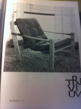 An easy chair with footrest, model "Remo", designed by Yngve Ekström for Swedese Möbler AB 1970.
