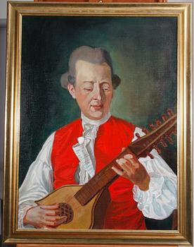 OKÄND KONSTNÄR, olja på duk.