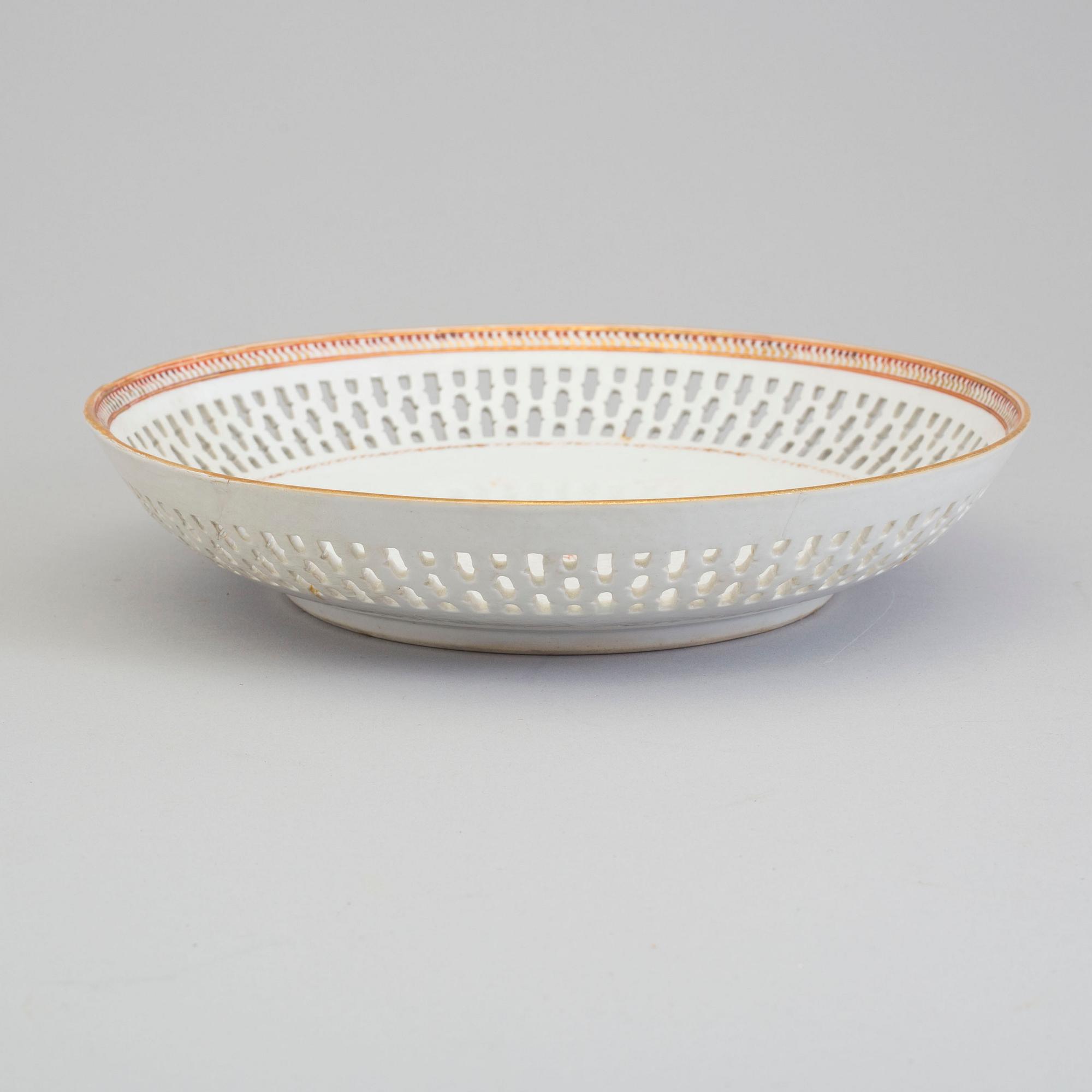 FAT, kompaniporslin. Qingdynastin, Jiaqing (1796-1820).