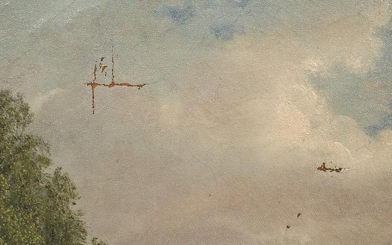 ALBERT BLOMBERGSSON, olja på duk, sign o dat 1871.