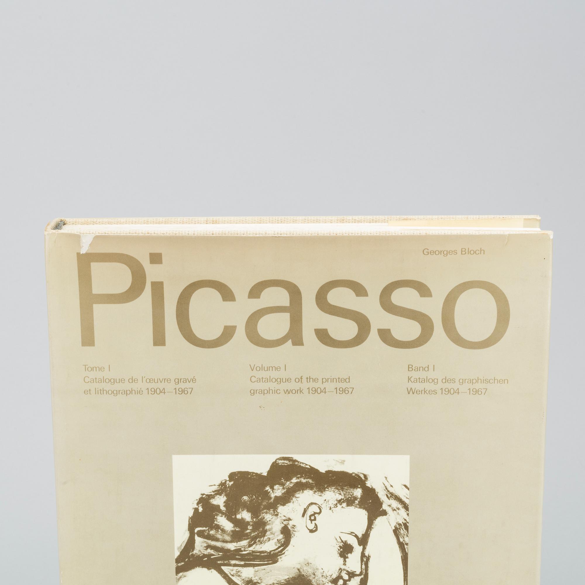 A SET OF 3 VOLUMES GEORGES BLOCH "PICASSO", volume I-III.