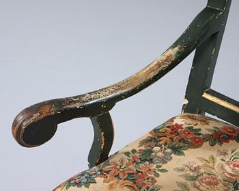 KARMSTOL, senbarock, 1700-tal.