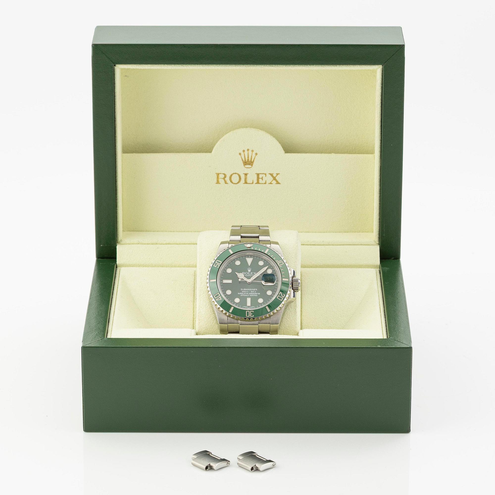 Rolex, Submariner, ”Hulk”, "First Year Edt", "Mark 1 Dial", ca 2010.