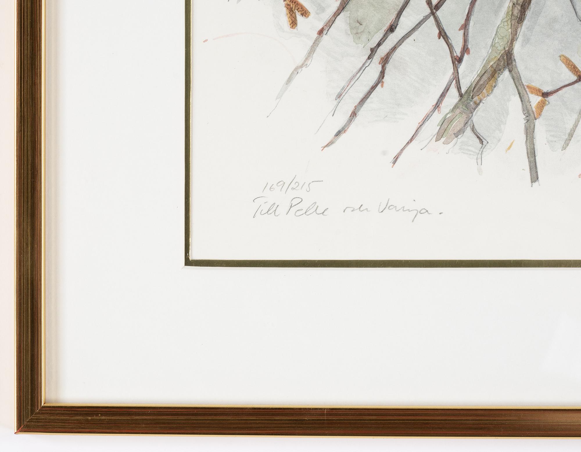 Lars Jonsson, färglitografi, signerad och numrerad 169/215.