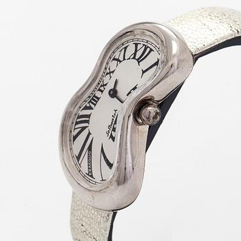 Exaequo, Soft watch, 40 x 25 mm, armbandsur, vitmetall, quartz.