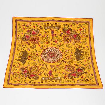 Hermès, a 'Carré Kantha' silk scarf.