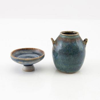 A collection of miniature vases and bowls, 10 pieces Rörstrand, second half of the 20th century.