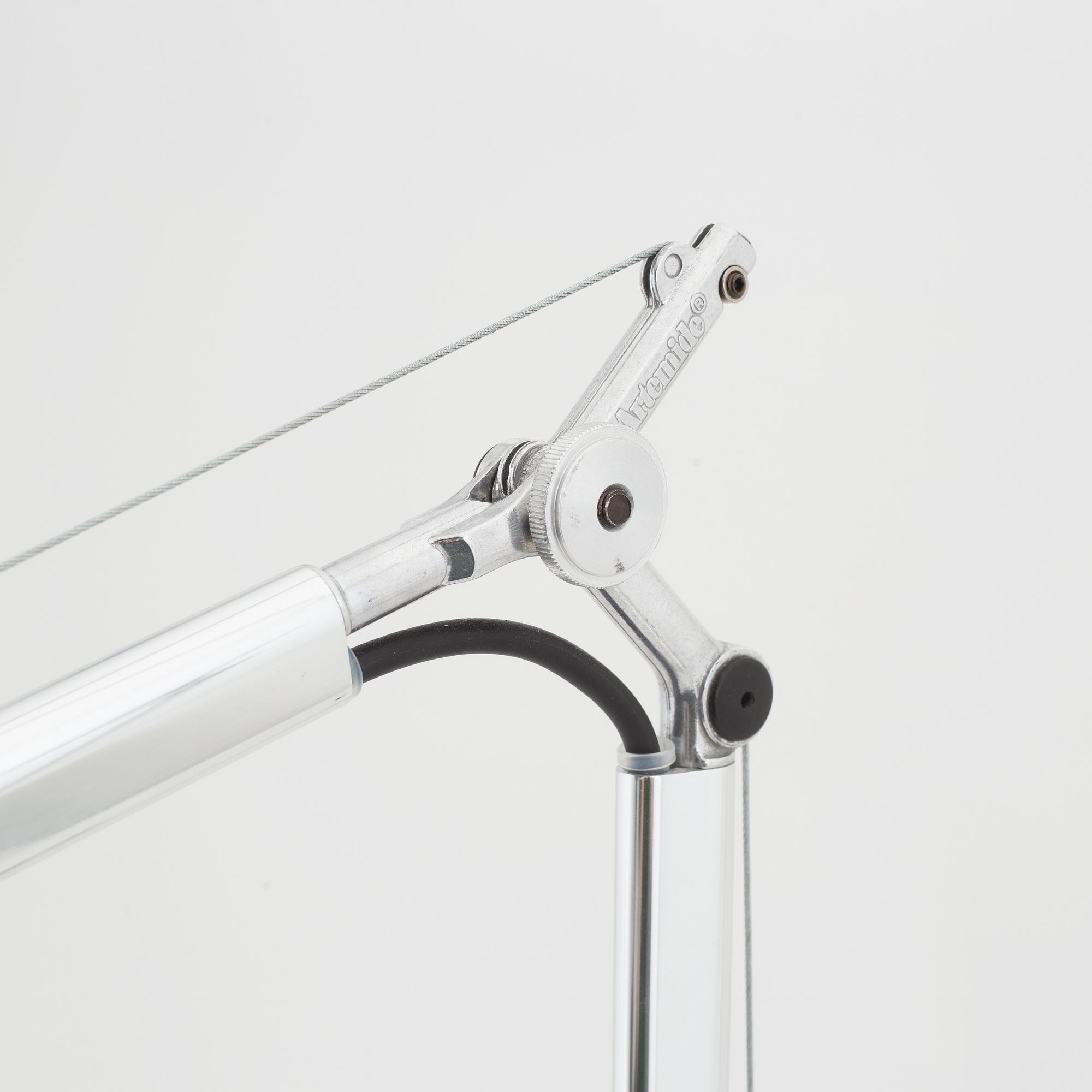 Michele De Lucchi & Giancarlo Fassina, a pair of 'Tolomeo' table lights, Artemide, Italy.